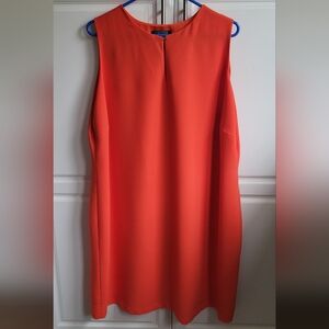 Lauren Ralph Lauren Vibrant Orange Backless Dress
